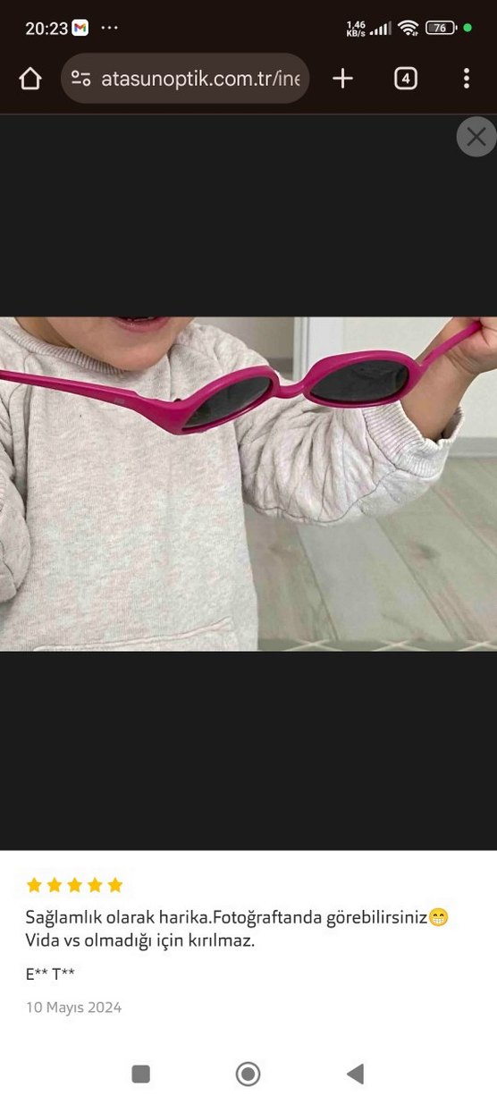 Atasun İnesta  Çocuk Güneş Gözlüğü - Görsel 3