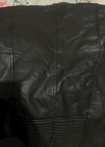 2adet Siyah Deri Erkek Motorcu Ceketi - Görsel 2