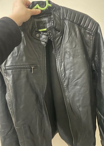 2adet Siyah Deri Erkek Motorcu Ceketi - Görsel 6