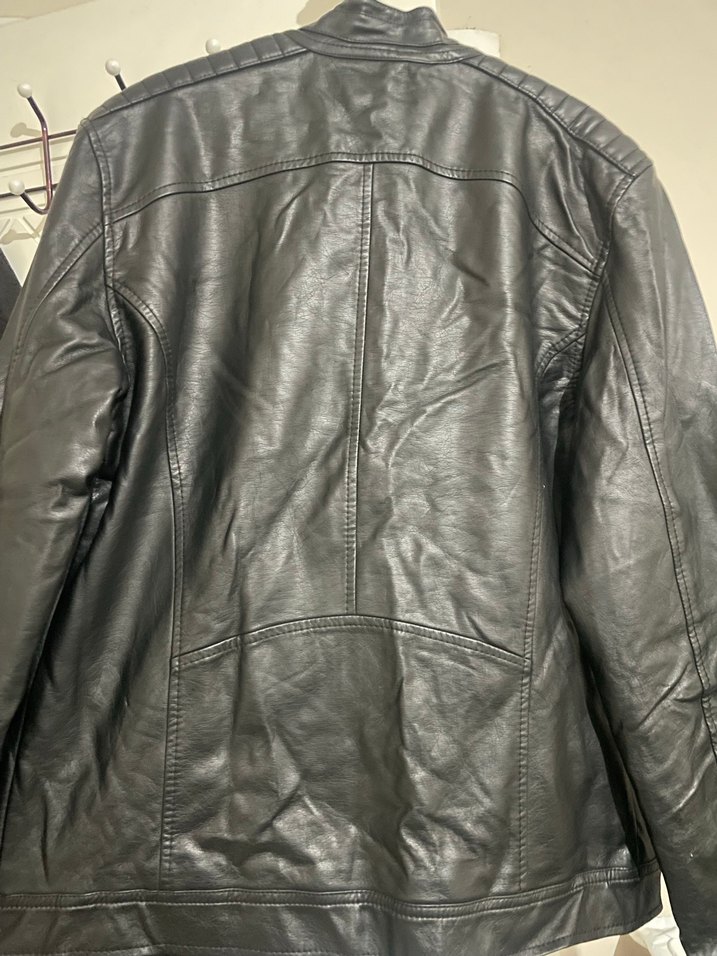 2adet Siyah Deri Erkek Motorcu Ceketi - Görsel 5