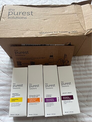 The purest hiç açılmadı kutusu bile,orjinal ürün tanesi 350 lira