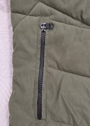 erkek Gri Kapüşonlu Kış Montu - Görsel 3