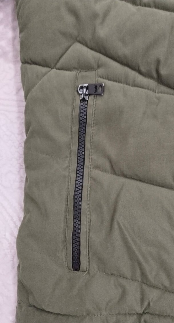 erkek Gri Kapüşonlu Kış Montu - Görsel 3