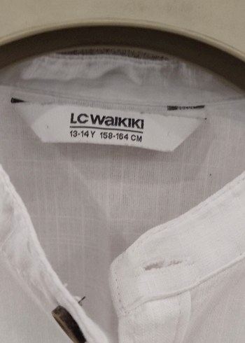 Erkek çocuk Beyaz Kısa Kollu Düğmeli Gömlek - Görsel 2