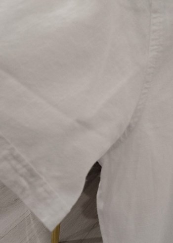 Erkek çocuk Beyaz Kısa Kollu Düğmeli Gömlek - Görsel 4