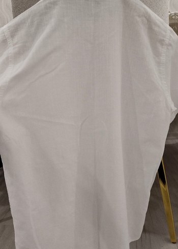 Erkek çocuk Beyaz Kısa Kollu Düğmeli Gömlek - Görsel 5