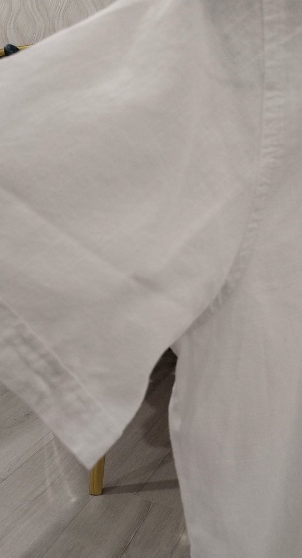 Erkek çocuk Beyaz Kısa Kollu Düğmeli Gömlek - Görsel 4