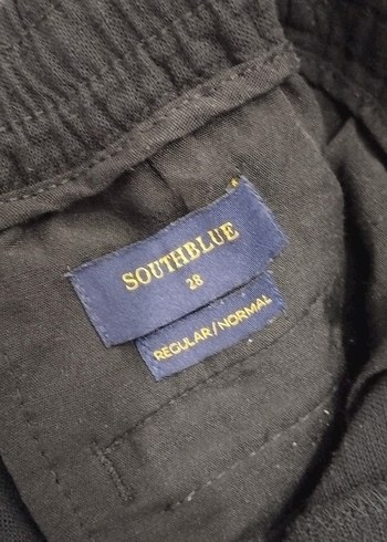 Siyah erkek Kemerli Midi Kumaş Pantolon - Görsel 2