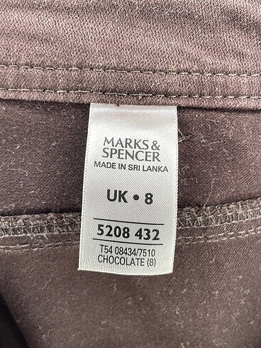36 Beden kahverengi Renk Marks & Spencer Bermuda / Kapri %70 İndirimli.