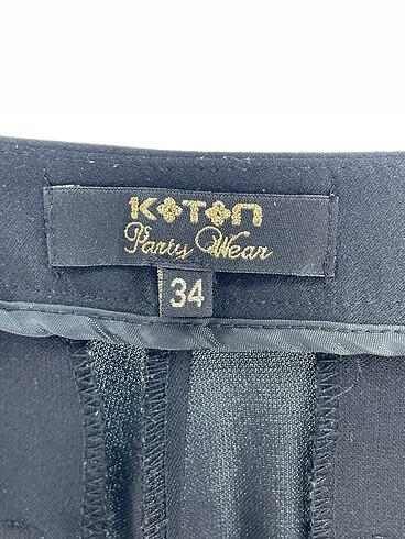 34 Beden siyah Renk Koton Kumaş Pantolon %70 İndirimli.