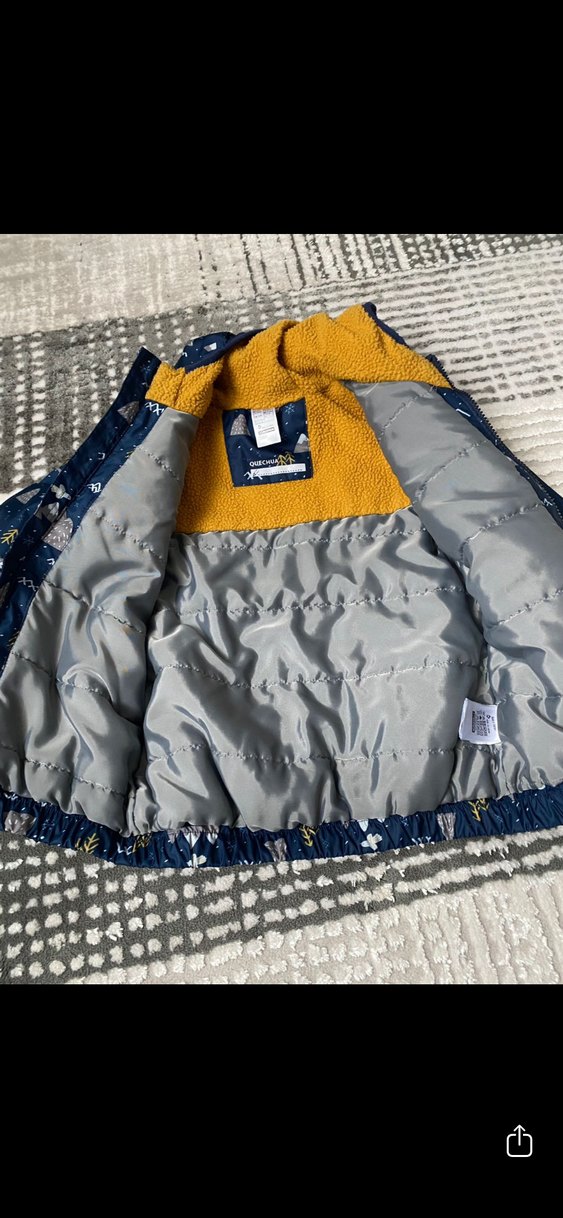 Kapüşonlu Koyu Mavi Erkek Yağmurluk - Görsel 3