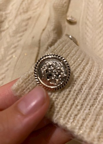 Bej Bohem Midi Örgü Hırka - Görsel 4