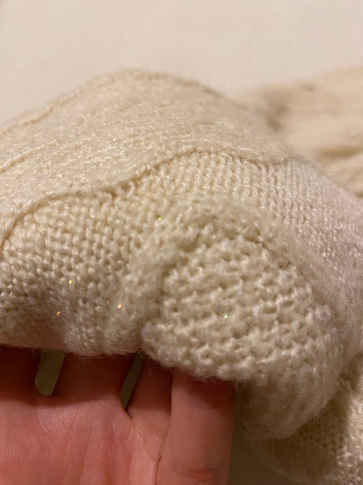 Bej Bohem Midi Örgü Hırka - Görsel 3