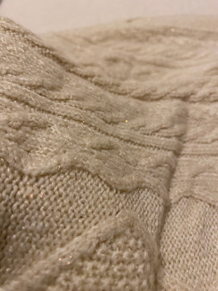 Bej Bohem Midi Örgü Hırka - Görsel 2