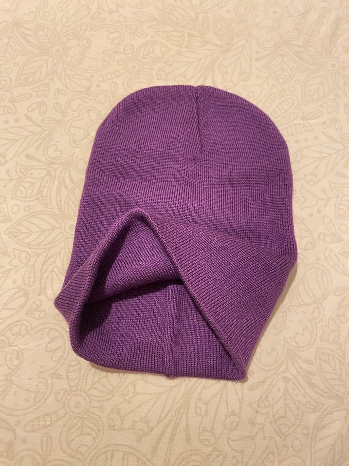 Kadın Mor Örgü Bere - Görsel 2