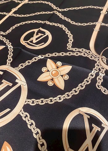 ithal vual ipek şal lacivert - Görsel 2