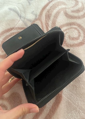 Siyah Yılan Desenli Kadın Deri Cüzdan - Görsel 5