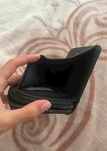 Siyah Yılan Desenli Kadın Deri Cüzdan - Görsel 6