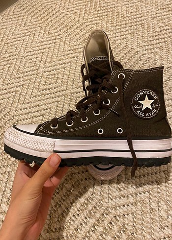 Kahverengi Kadın Platform Sneakers - Görsel 7