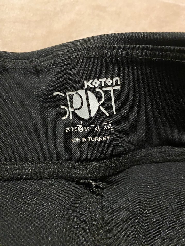 Siyah Baskılı Esnek Kadın Tayt - Görsel 4