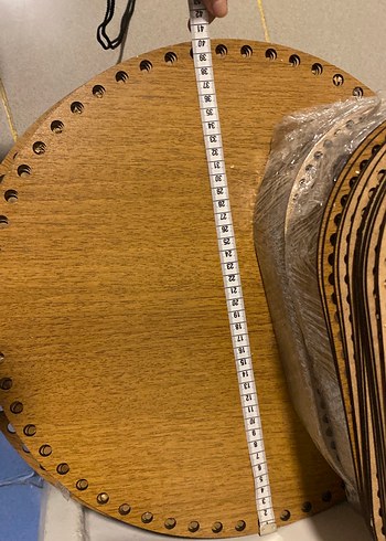 Kahverengi Ahşap delikli taban - Görsel 2