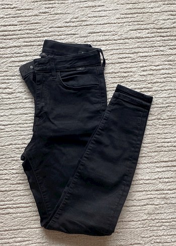 Siyah Kadın Slim Fit Denim Pantolon