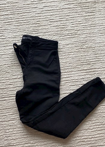 Siyah, Esnek, Normal Boy Kadın Kot Pantolon