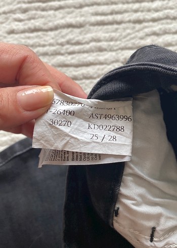 s Beden Siyah Kadın Slim Fit Denim Jean