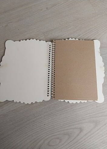  Beden Ahşap dekoratif defter