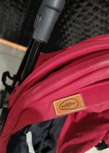 Koyu Kırmızı Bebek Arabası - Görsel 3