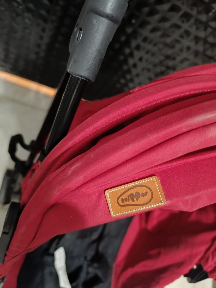 Koyu Kırmızı Bebek Arabası - Görsel 3