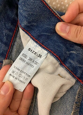 36 Beden mavi Renk Baggy pantolon