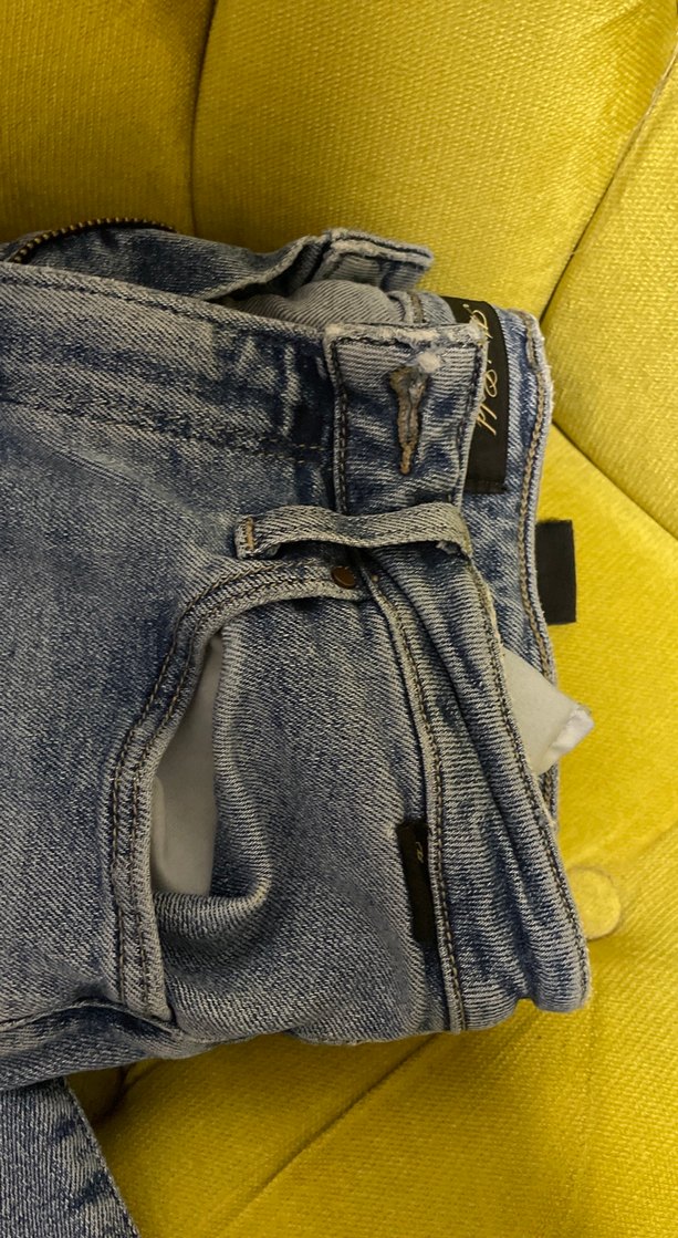 Tokalı Gri Kadın Kot Pantolon - Görsel 2