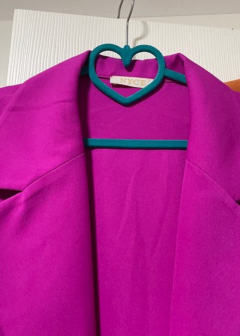 Mor Midi Boy ceket ve elbise 2 li fiyatı - Görsel 3