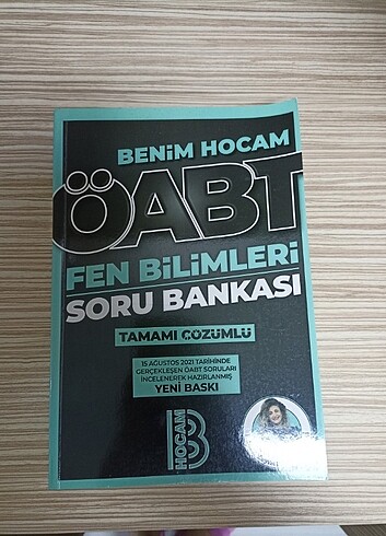Hiç kullanılmamış fen bilimleri ÖABT kpss kitabı.