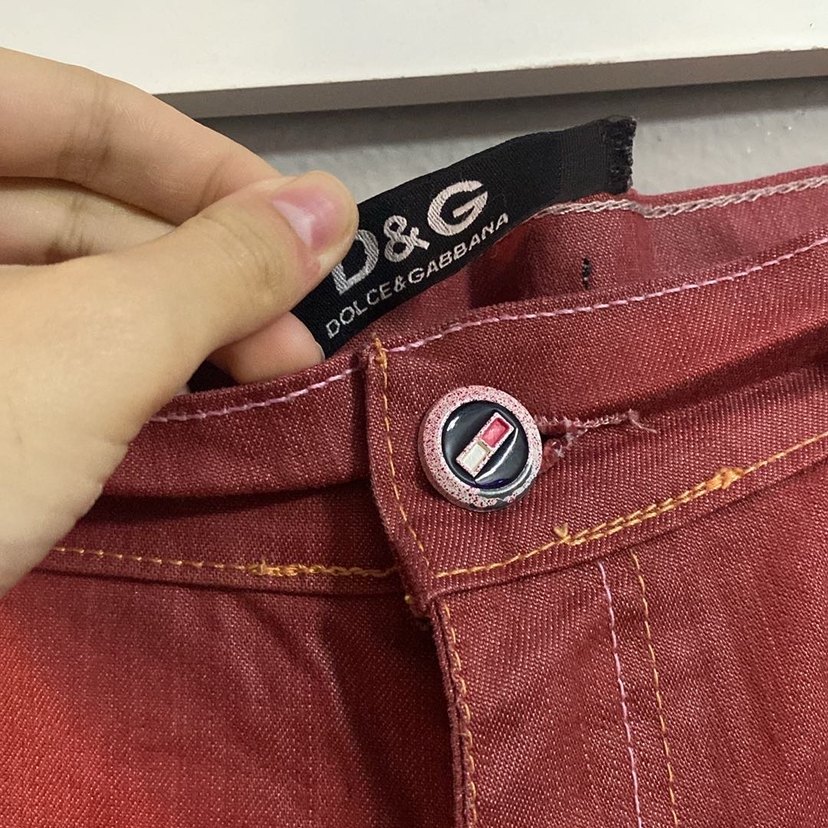 Dolce Gabbana Vintage Kırmızı Mini Şort - Görsel 3