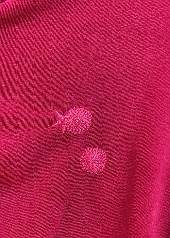 fuşya gömlek crop - Görsel 2