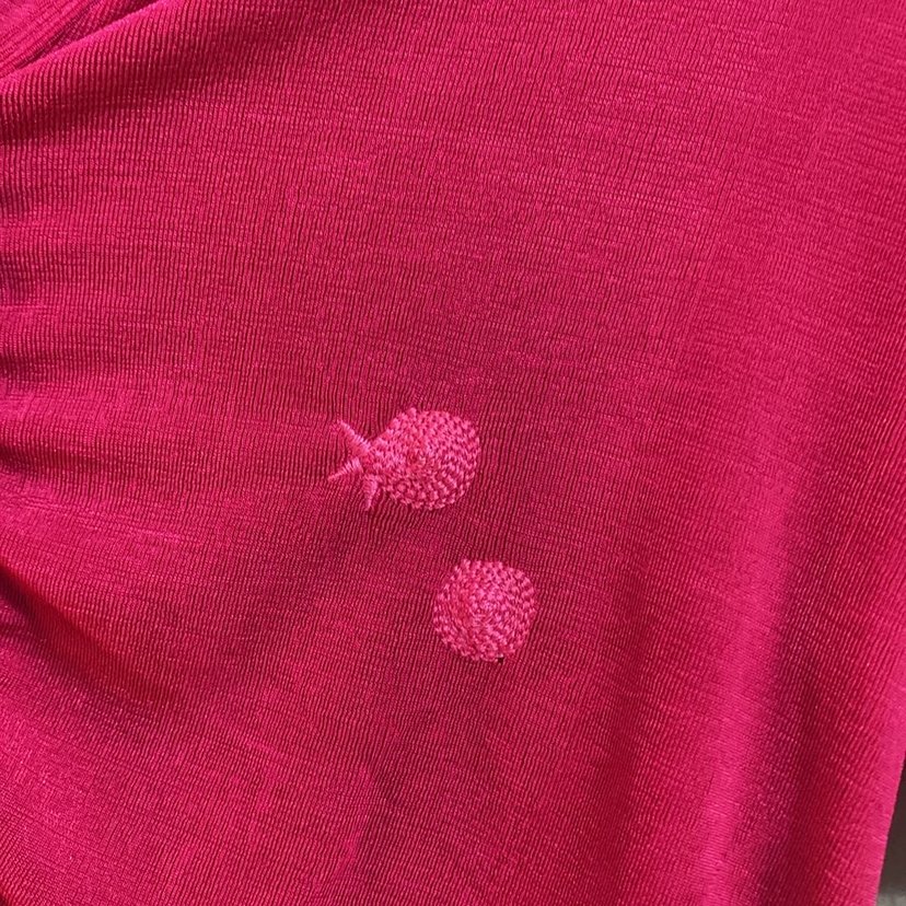 fuşya gömlek crop - Görsel 2