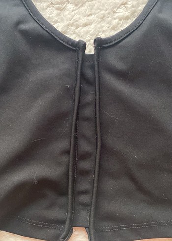 s Beden Siyah Askılı crop