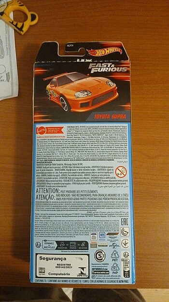 Hot Wheels Fast and furious 5li ff set supra