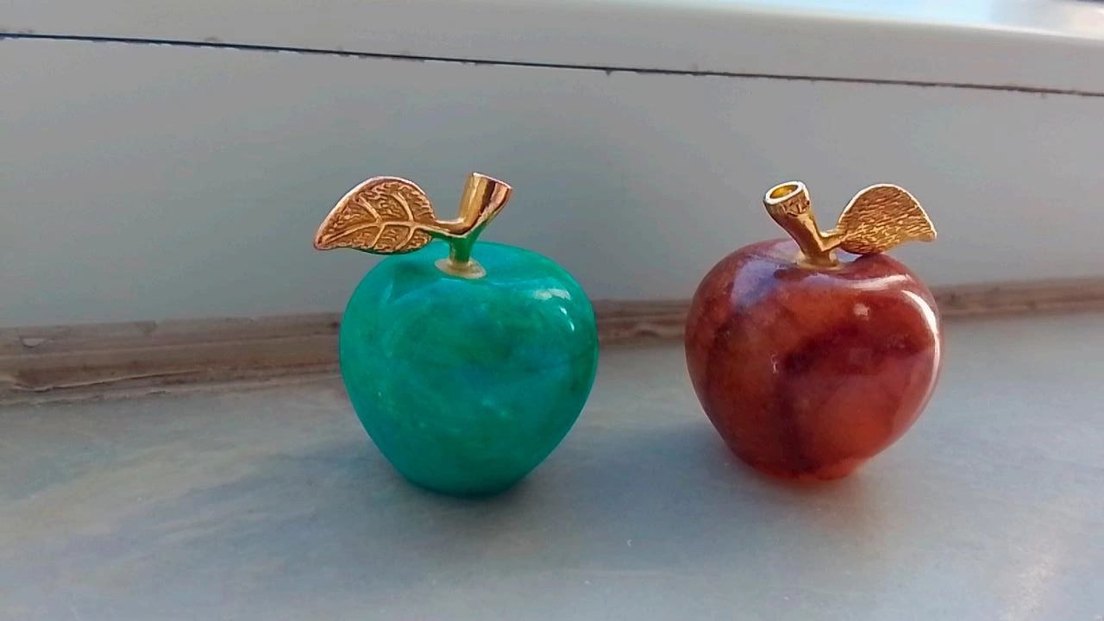 Elma şeklinde güneş taşı - Görsel 2