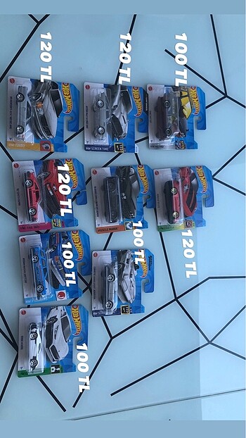 Toplu hotwheels regular