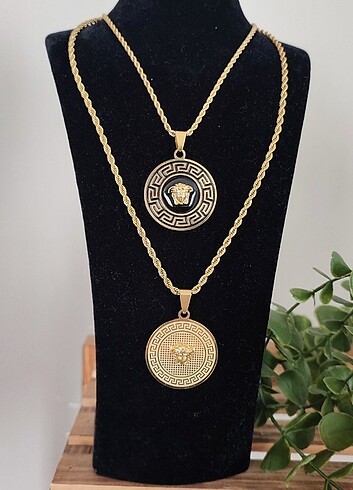 Versace marka kolye Gold model