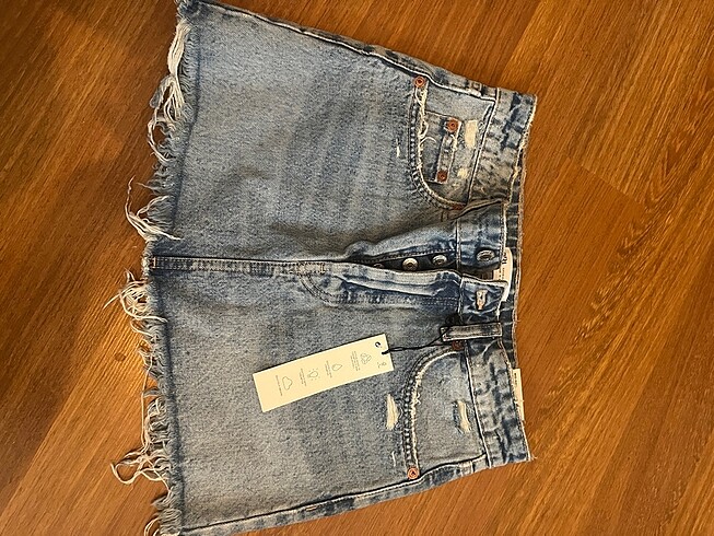 Jean mini etek zara