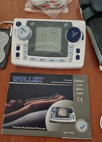 Beden Wollex Marka 2 Kanallı Masaj &Tens Cihazı