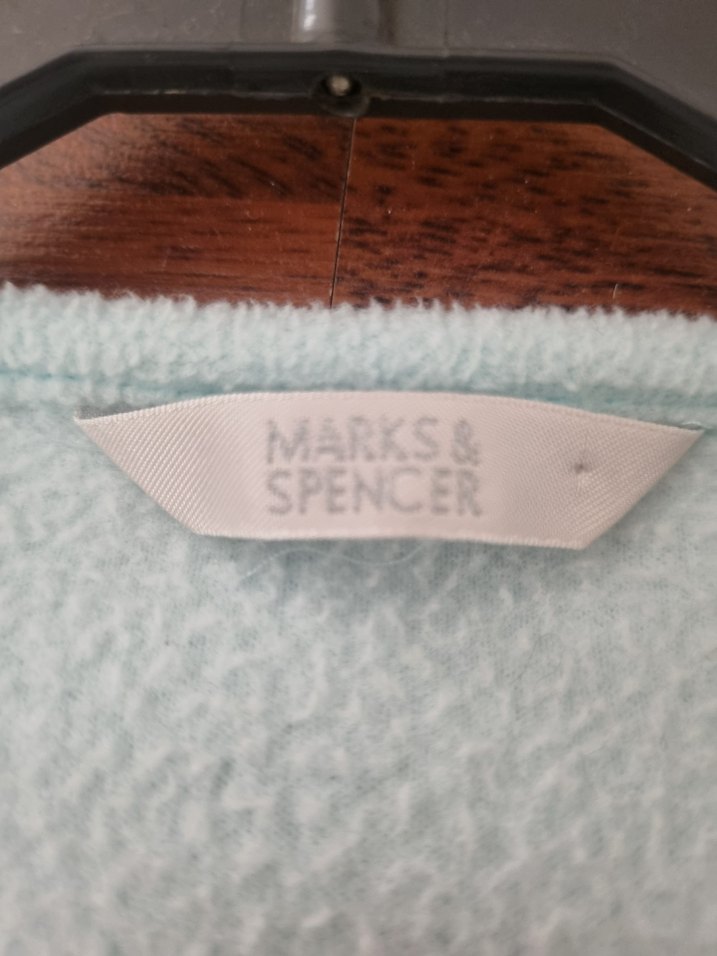 Nakışlı Turkuaz Kadın Polar Sabahlık Ceket - Görsel 4