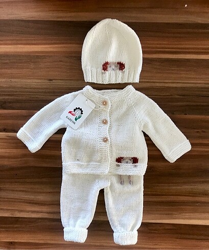 Yenidoğan Beden beyaz Renk Bebek takımı