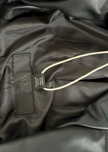 Kadın Siyah Deri Biker Ceket - Görsel 4