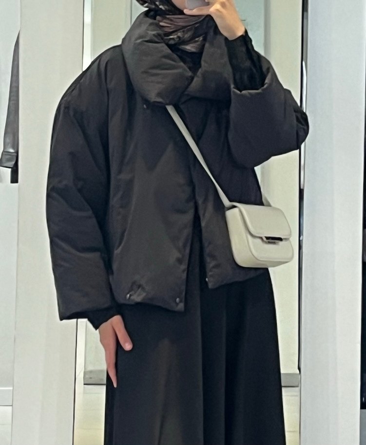 Gri Deri Midi Kışlık Kadın Ceket - Görsel 2