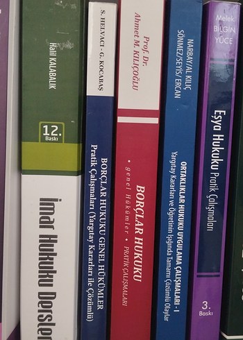muhtelif hukuk kitapları